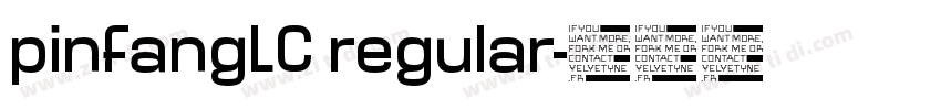 pinfangLC regular字体转换